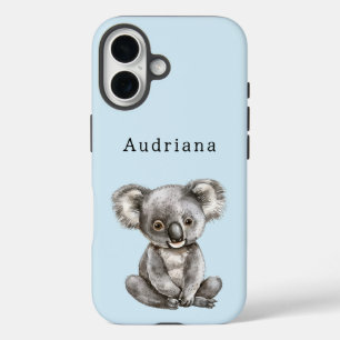 Cute Koala Bear iPhone 16 Case