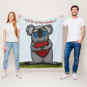 Cute Koala Bear Fleece Blanket