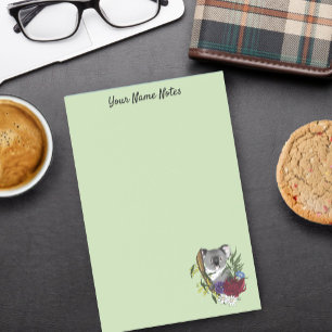Cute Koala Bear Green Australian Wildlife Floral Post-it Notes