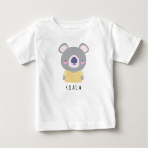 Cute Koala Bear Illustration - Customisable Baby T-Shirt