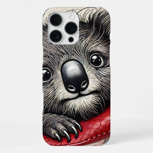 Cute Koala Bear Illustration With Vibrant Colours iPhone 16 Pro Max Case