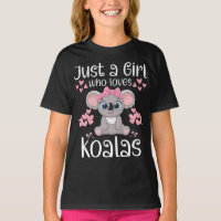 Cute Koala Bear Just a Girl Who Loves Koalas Kids