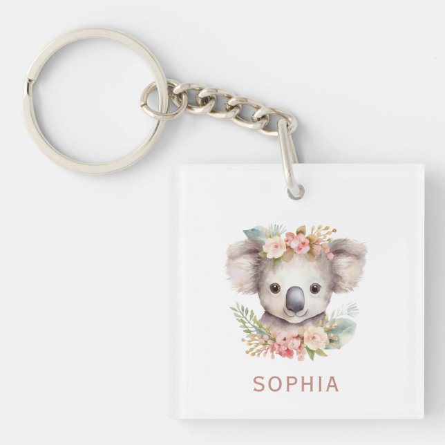 Cute Koala Bear Key Ring (Front)