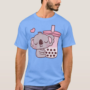 Cute Koala Bear Loves Boba Tea T-Shirt
