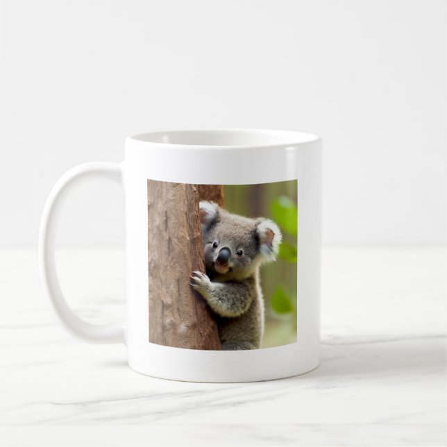 Cute Koala Bear Mug - Cute Animal Mugs (Left)