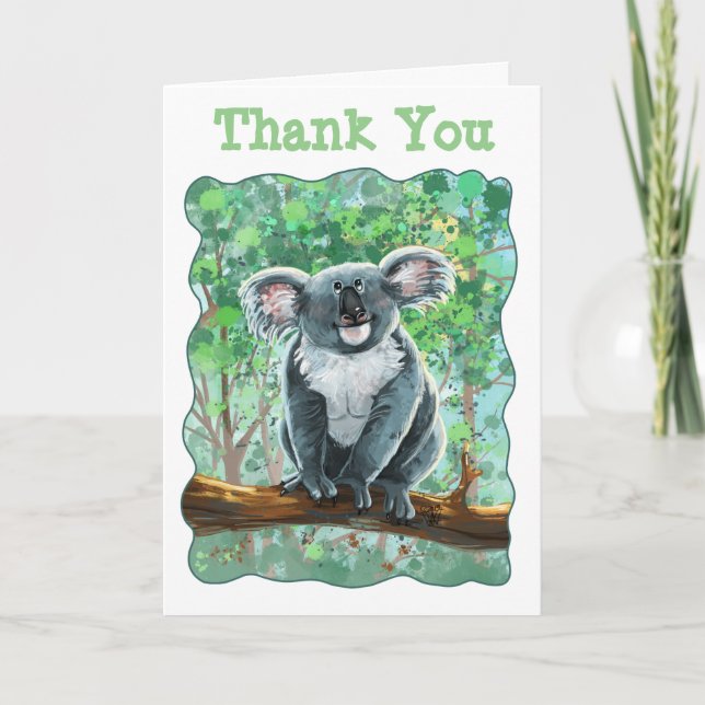 Cute Koala Bear Party Centre Card (Front)
