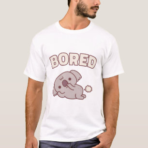Cute Koala Bear Picking Nose Bored Funny T-Shirt