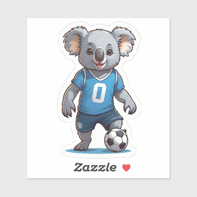 Cute Koala Bear Playing Soccer (Sheet)