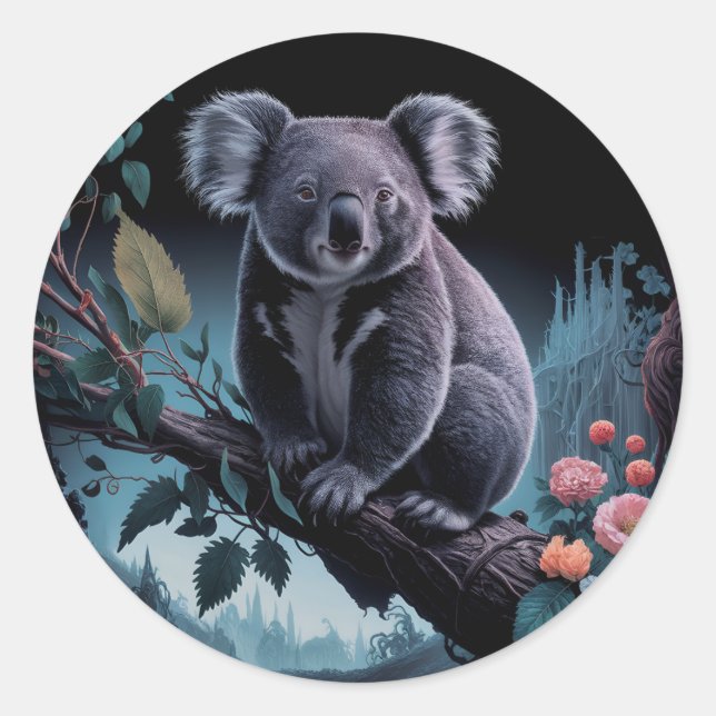 CUTE KOALA BEAR STICKER (Front)