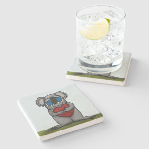 Cute Koala Bear Stone Coaster