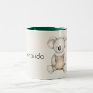 Cute Koala Bear Two-Tone Coffee Mug