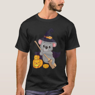 Cute Koala Bear Witch Wizard Pumpkin Halloween Cos T-Shirt