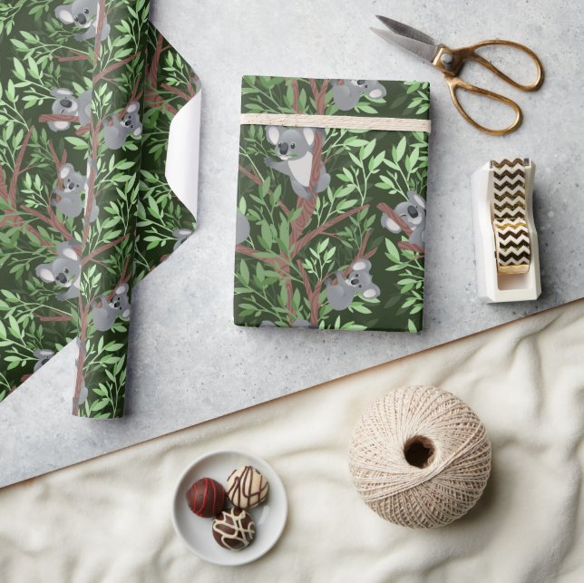 Cute Koala Bears Wrapping Paper (Crafts)