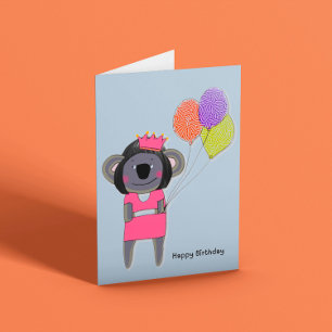 Cute Koala Birthday  Card