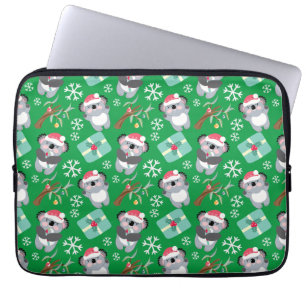 Cute Koala Christmas Laptop Sleeve