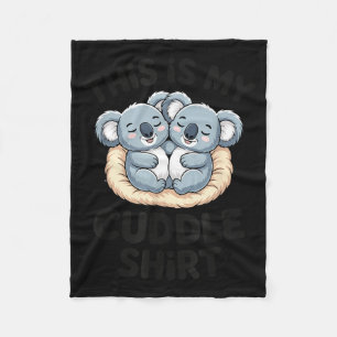 Cute Koala Couple This Is My Cuddle  Fleece Blanket