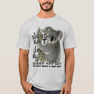 Cute Koala Eat And Sleep T-Shirt