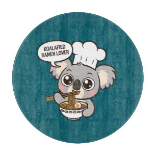 Cute Koala enjoying Ramen Cutting Board