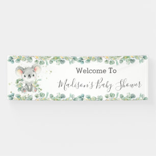 Cute Koala Eucalyptus Greenery Welcome Backdrop Ba Banner
