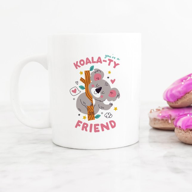Cute Koala Friendship Valentine's Day Coffee Mug (cute koala bear kid's best friend Valentine's Day mug)