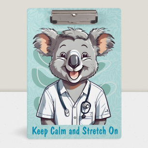 Cute Koala Gifts for Physical Therapists Doctors Clipboard