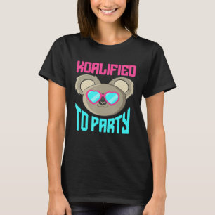 Cute Koala Graphic Retro Party Animal Australia T-Shirt