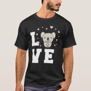 Cute Koala Heart Koalas Animal Australia Cute Koal T-Shirt