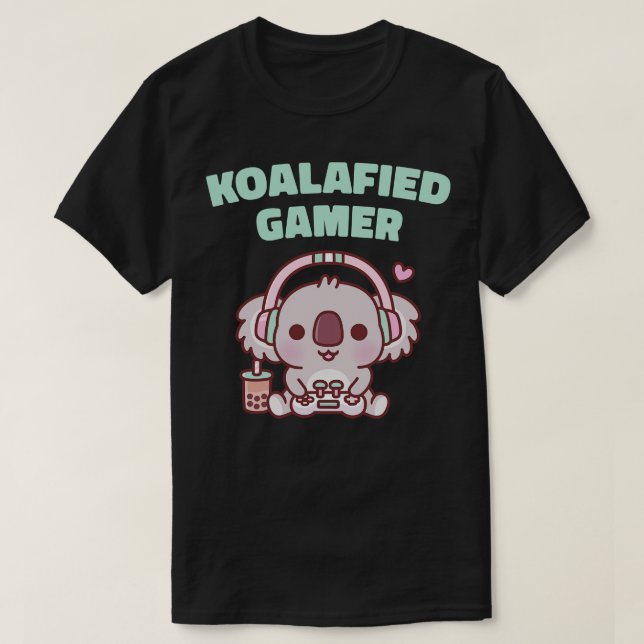 Cute Koala Koalafied Funny T-Shirt (Design Front)