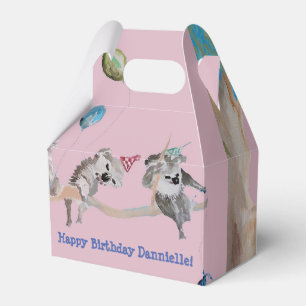 Cute Koala Koalas Girls Birthday Cake Favour Box