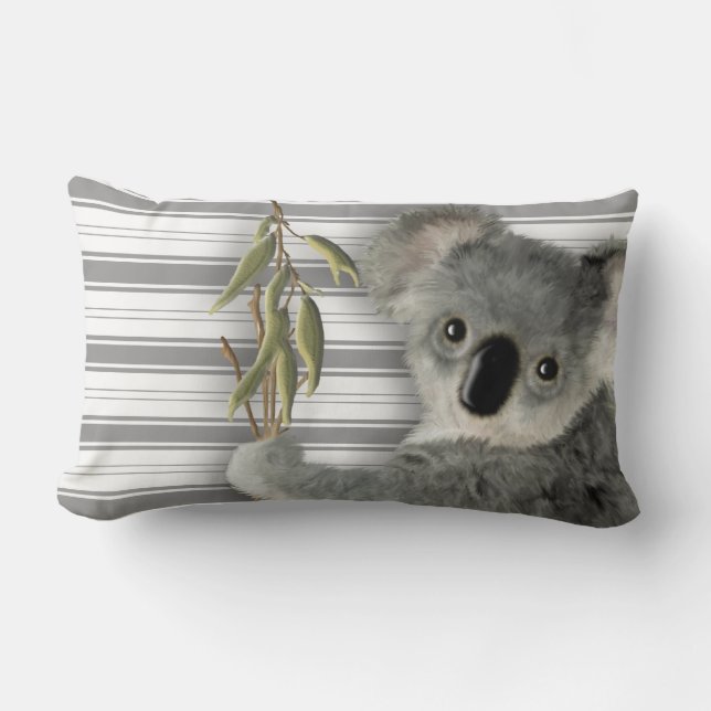 Cute Koala Lumbar Cushion (Front)
