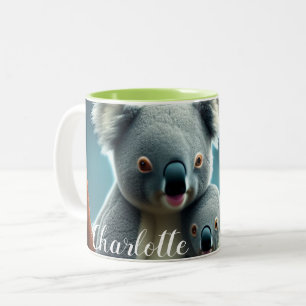 Cute Koala Mum and Baby Newborn Gift Mug