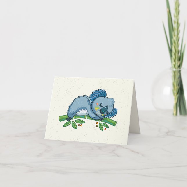 Cute Koala Notecard (Front)