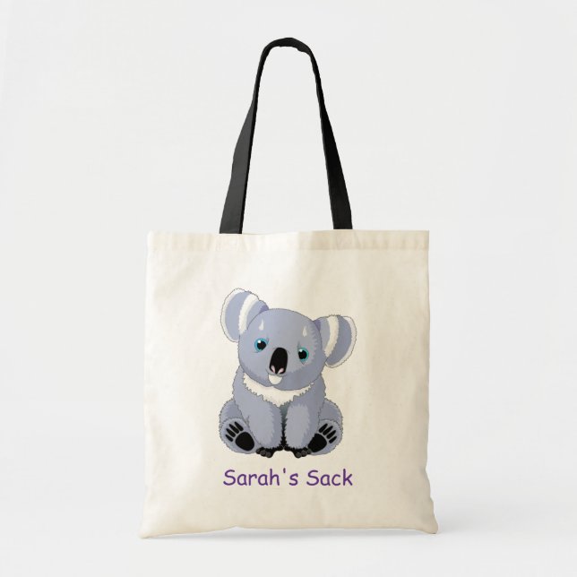 Cute Koala Personalised Bag (Front)