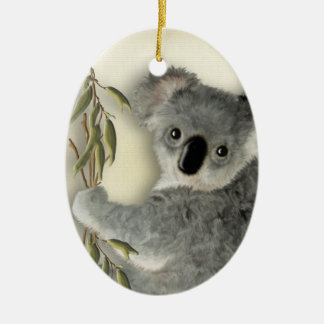 Cute Koala Personalised Ceramic Tree Decoration