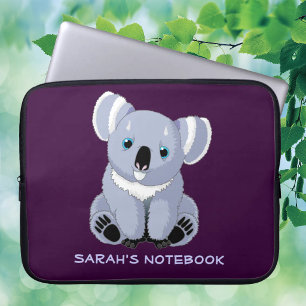 Cute Koala Personalised Laptop Sleeve