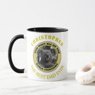 Cute koala ‘play on words’ personalised mug