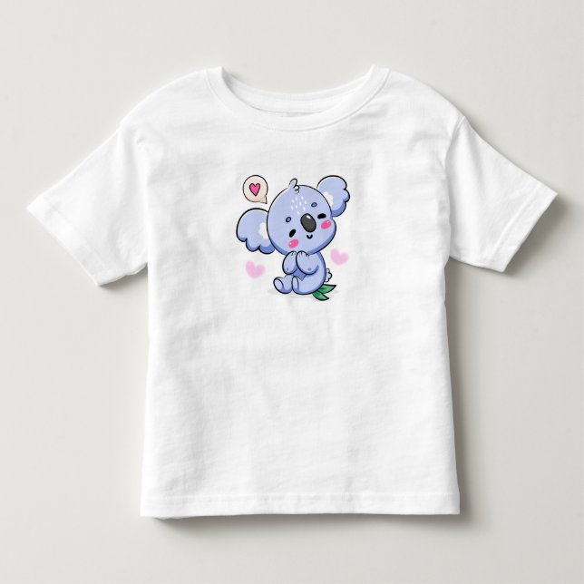Cute Koala Rainbow Kawaii Tee (Front)