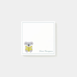 Cute koala reading animal kids stationery paper post-it notes