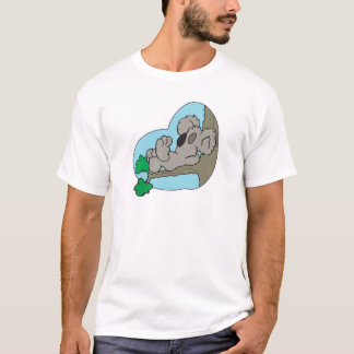 cute koala sleeping on tree branch T-Shirt