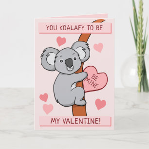 Cute Koala-ty Valentines Greeting Card