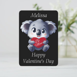 Cute Koala Valentine's Card