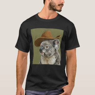 Cute Koala Wearing a Cowboy Hat T-Shirt
