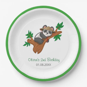 Cute Koala Wild Animal Jungle Kids Birthday Party Paper Plate
