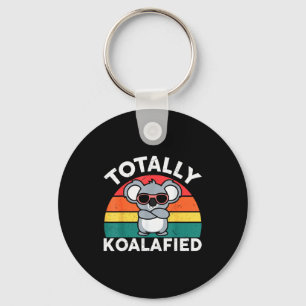 Cute Koalafied Shirt Dad Men Kids Boys Girls Women Key Ring