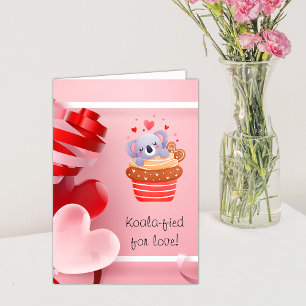 Cute Koalas Valentine's Day Holiday Card