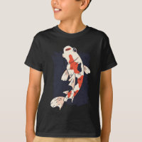 Cute Koi Fish with Red White Black Colours