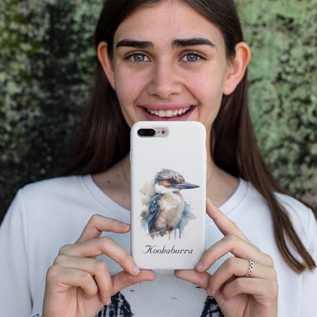 Cute Kookaburra on a Branch , custom Case-Mate iPhone Case (Creator Uploaded)