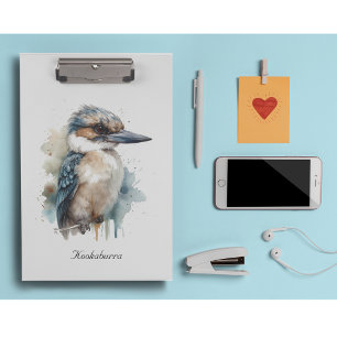 Cute Kookaburra on a Branch, custom Clipboard