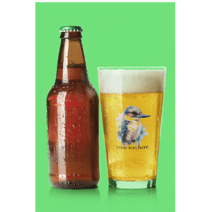 Cute Kookaburra on a Branch, custom Glass