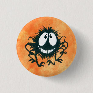 Cute Kooky Halloween Spider Button! 3 Cm Round Badge